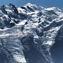 The Bossons and Taconnaz Glaciers from the Brevent