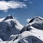 The peaks of Castor and Pollux from the Gornergrat, above Zermatt