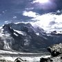 A 270 degree panorama, including the Gornergrat, Monte Rosa and Matterhorn (partly in cloud)
