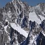 A view over the Chamonix Aiguilles to the Aiguille Verte