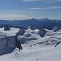 The panorama south from the Aiguille du Midi. Towards the right is the Grand Capuchin