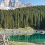 Lago di Carezza is a huge attraction to tourists, for obvious reasons.