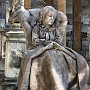 Another example of funerary art from the Cimiterio di Certosa, the grave of a young child.