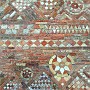 Almost a thousand years of brickwork accumulated on a wall at the Chiesa di Santo Stefano.