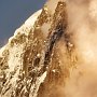 The Dru "on fire" seen at sunset from Chamonix