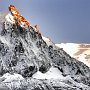 The Aiguille di Midi after the first September snow