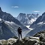 Looking into the Mer de Glace from near Lac Blanc