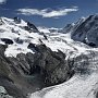 Panorama of the Monte Rosa and Lyskamm peaks above the Grenzgletscher, near Zermatt