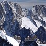 The Aiguille Verte seen across the Chamonix Aiguilles