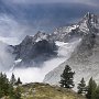 The Aiguille des Glaciers, south side of Mont Blanc