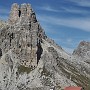 The Toblinger Knoten, or Torre Toblin, and the Dreizinnen hut.