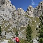 The Austrian again, on the path to the Vajolet hut.