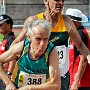Aussie legend Peter Crombie passes on the relay baton