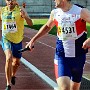 In the 4x400m relay, Graeme Harrison turned silver into gold, but cast an anxious look back as he crossed the line ahead of his Swedish arch rival.