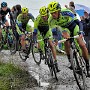 The realities of a wet TdF stage on the French pave.
