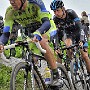 Sky's Geraint Thomas looks pretty fed up, with 25 km still to ride.